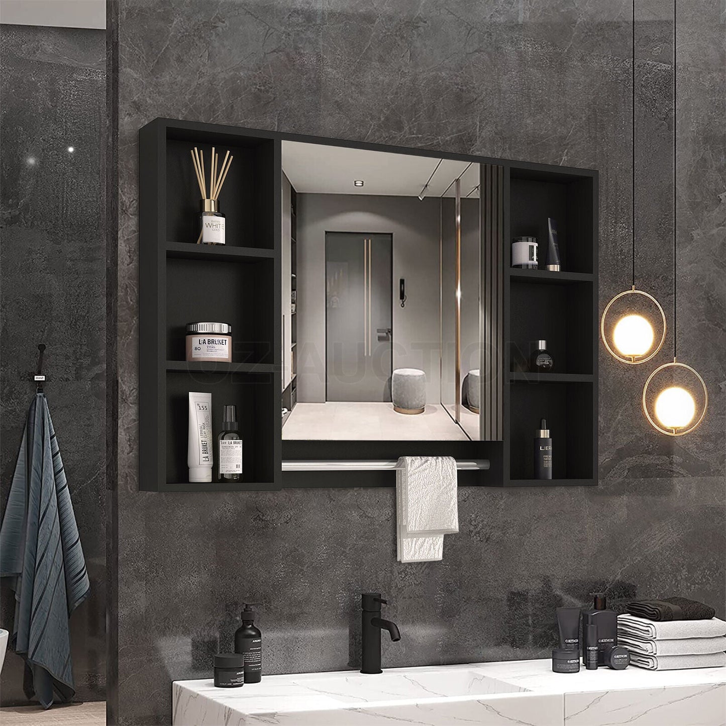 Bathroom Mirrored Cabinet Wall Storage Organizer Tristar Online