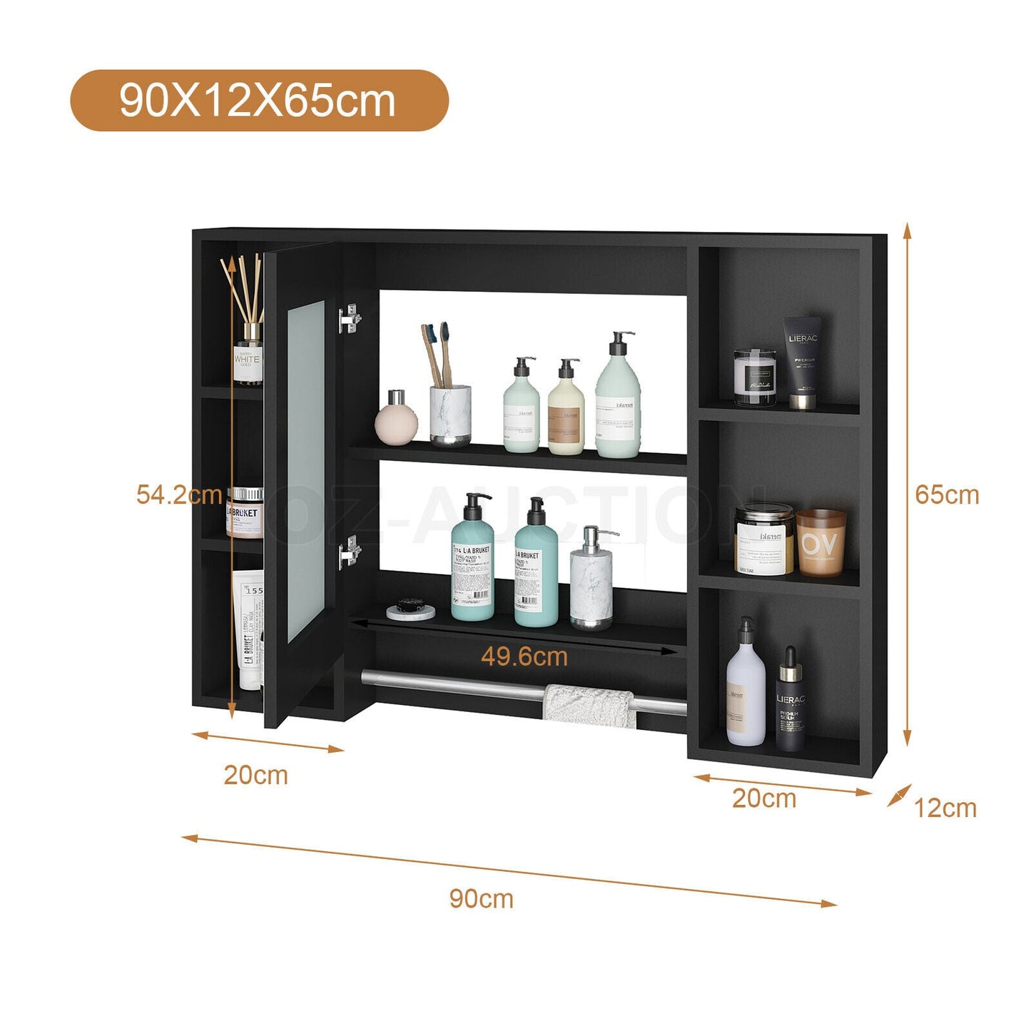 Bathroom Mirrored Cabinet Wall Storage Organizer Tristar Online
