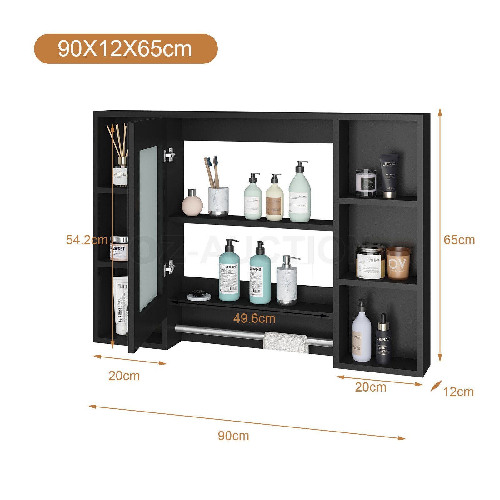 Bathroom Mirrored Cabinet Wall Storage Organizer Tristar Online