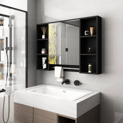 Bathroom Mirrored Cabinet Wall Storage Organizer Tristar Online