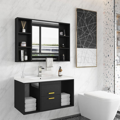 Bathroom Mirrored Cabinet Wall Storage Organizer Tristar Online