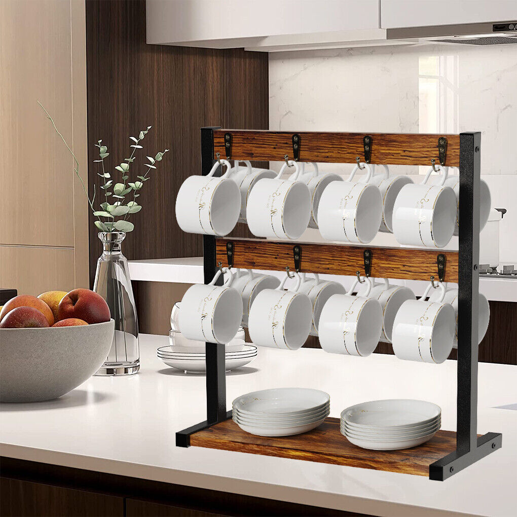 Coffee Mug Holder Stand 43.5cm High, 42cm Wide Kitchen Organizer Tristar Online