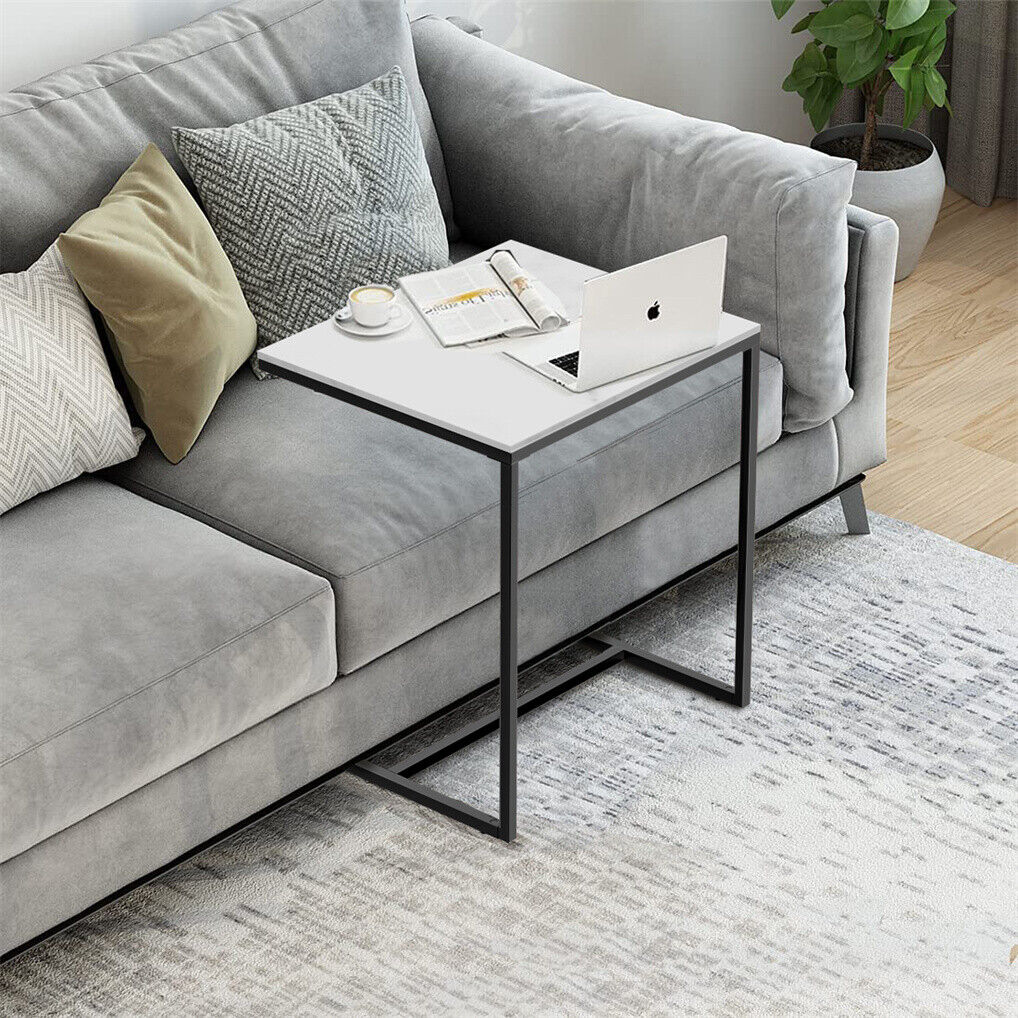 C Shape Sofa Side End Table Sintered Stone Black White Tristar Online