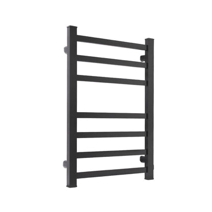 Aluminium Heated Towel Rail 7-Bar Electric Warmer Black Tristar Online