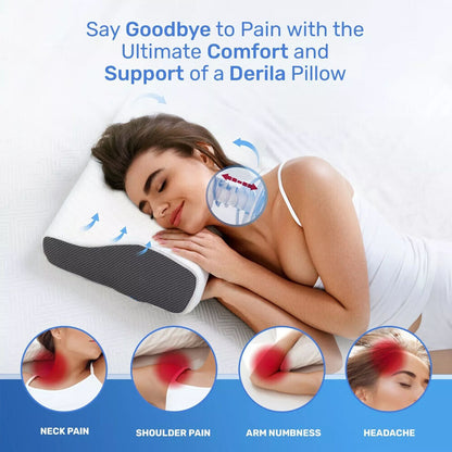 Cervical Memory Foam Pillow Butterfly Shape Standard Anti Snore Tristar Online