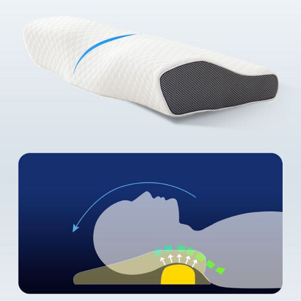 Cervical Memory Foam Pillow Butterfly Shape Standard Anti Snore Tristar Online