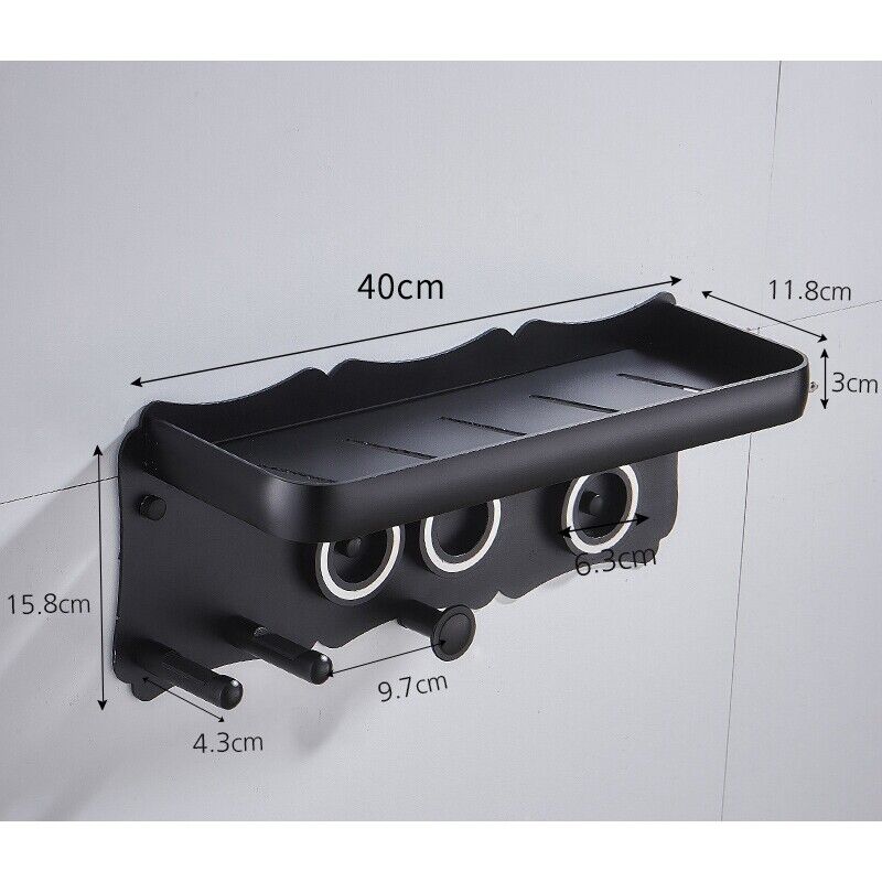 Magnetic Wall Mount Hair Dryer Holder for Dyson - Black Metal Tristar Online