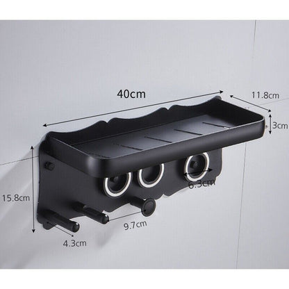 Magnetic Wall Mount Hair Dryer Holder for Dyson - Black Metal Tristar Online