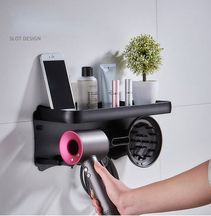 Magnetic Wall Mount Hair Dryer Holder for Dyson - Black Metal Tristar Online