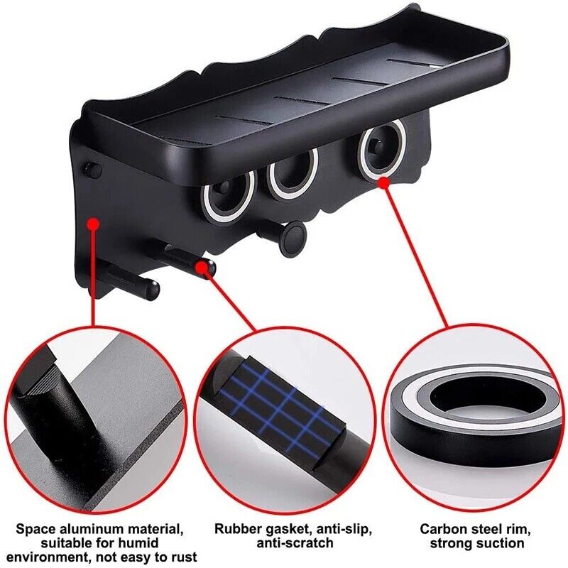 Magnetic Wall Mount Hair Dryer Holder for Dyson - Black Metal Tristar Online