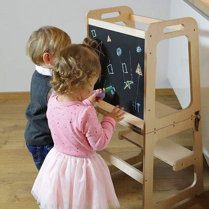 Wooden Toddler Step Stool Learning Tower Kitchen Safety Tristar Online