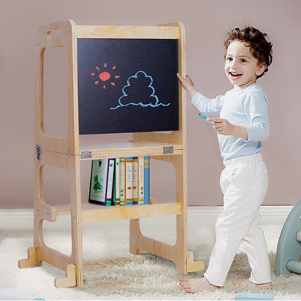 Wooden Toddler Step Stool Learning Tower Kitchen Safety Tristar Online