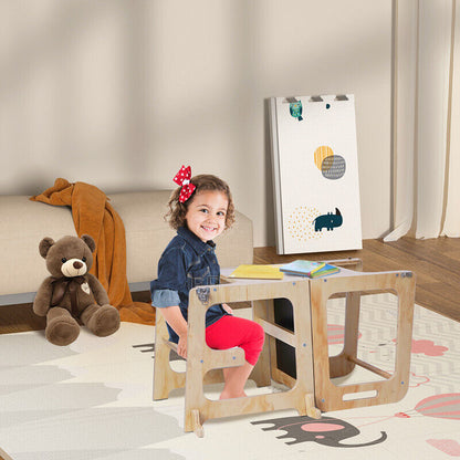 Wooden Toddler Step Stool Learning Tower Kitchen Safety Tristar Online