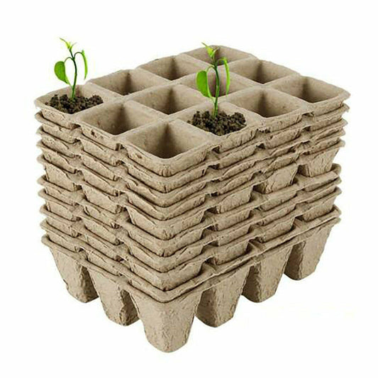 10pcs Biodegradable Seedling Trays 12-Hole Garden Starter Tristar Online