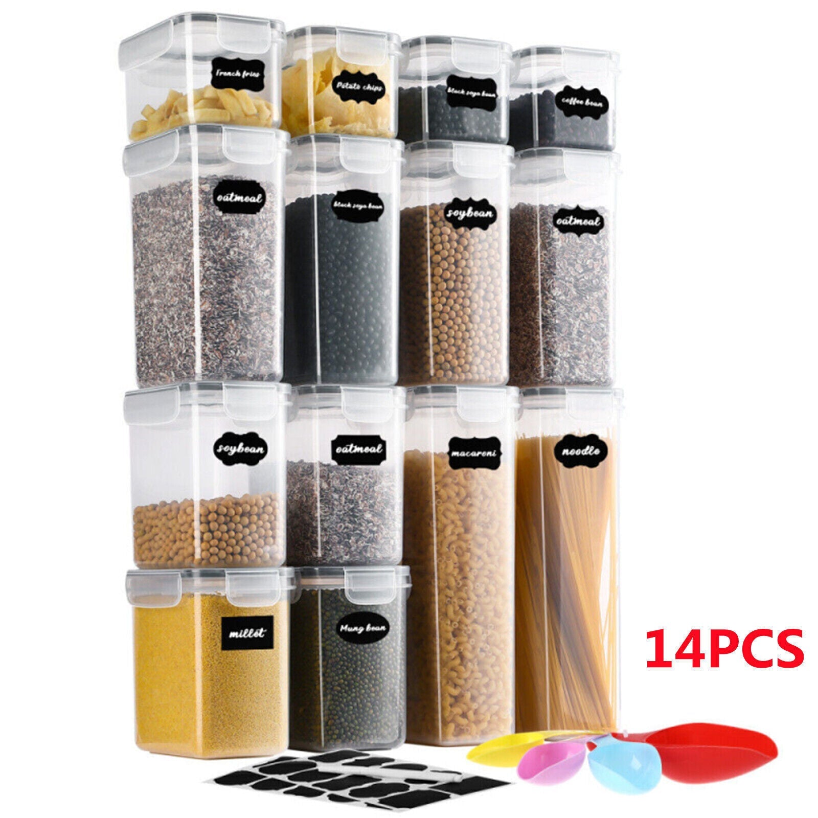 28-Piece Airtight Kitchen Pantry Storage Containers with Lids Tristar Online