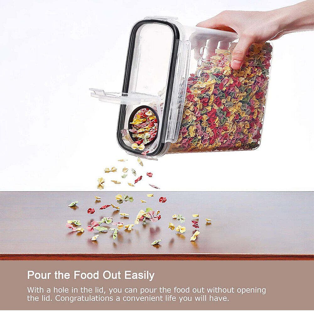 6PCS Food Storage Containers Kitchen Dry Pantry Organiser Airtight Lids Tristar Online