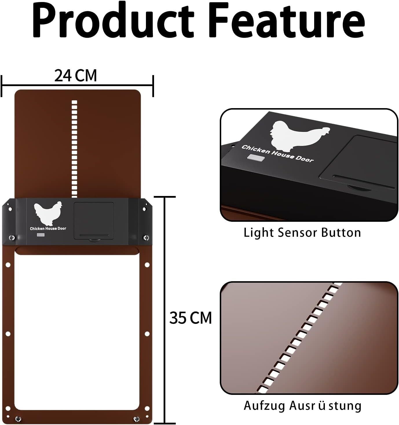 Automatic Chicken Coop Door Opener Solar Timer Sensor LCD AU Tristar Online