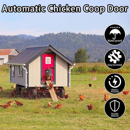 Automatic Chicken Coop Door Opener Solar Timer Sensor LCD AU Tristar Online