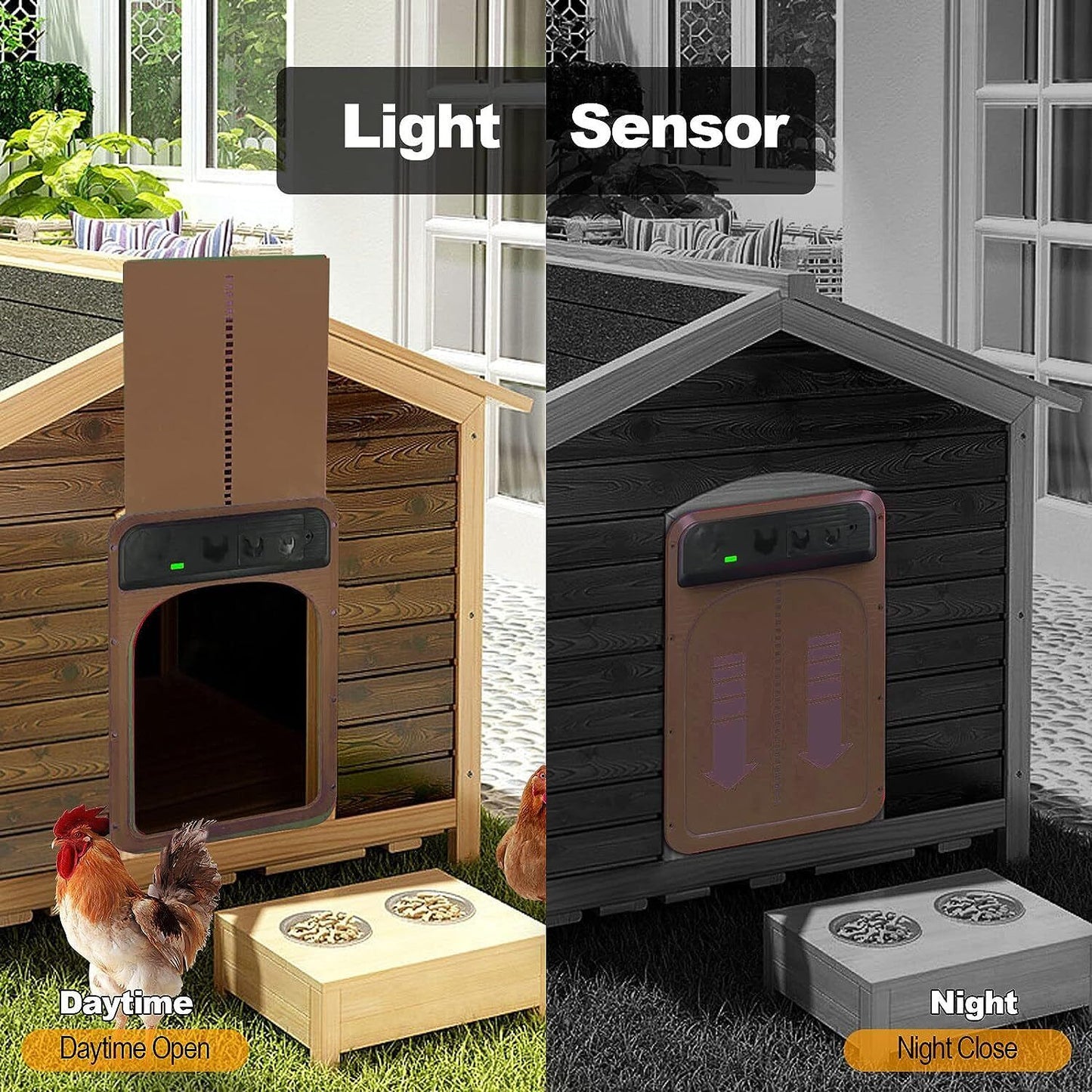 Automatic Chicken Coop Door Opener Solar Timer Sensor LCD AU Tristar Online