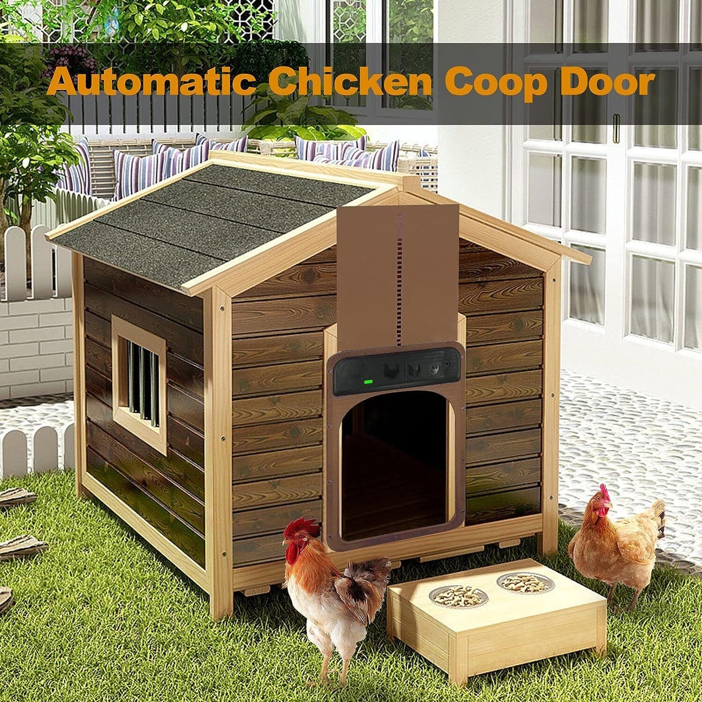 Automatic Chicken Coop Door Opener Solar Timer Sensor LCD AU Tristar Online