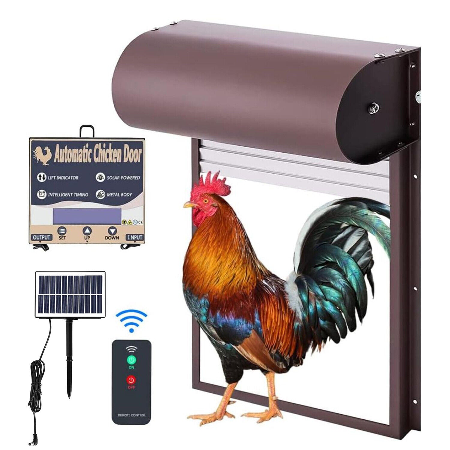 Automatic Chicken Coop Door Opener with Gate Light Sensor Remote Tristar Online