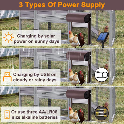 Automatic Chicken Coop Door Opener with Gate Light Sensor Remote Tristar Online