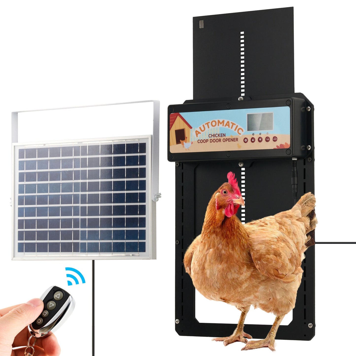 Automatic Chicken Coop Door Solar/Battery/AC 6W Aluminum Copper Tristar Online