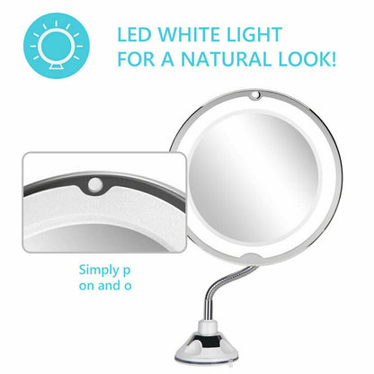 10X LED Magnifying Makeup Mirror 360° Rotation Tristar Online