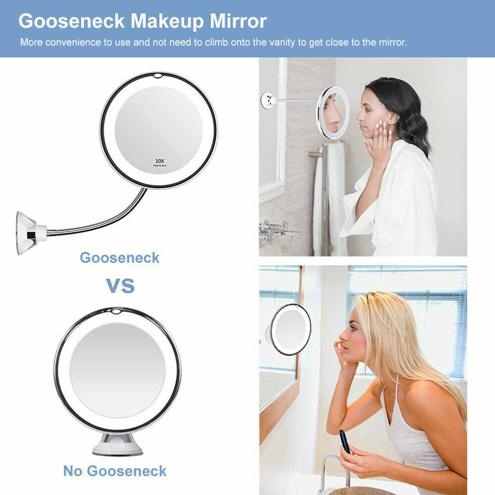 10X LED Magnifying Makeup Mirror 360° Rotation Tristar Online