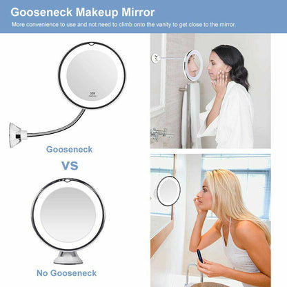 10X LED Magnifying Makeup Mirror 360° Rotation Tristar Online