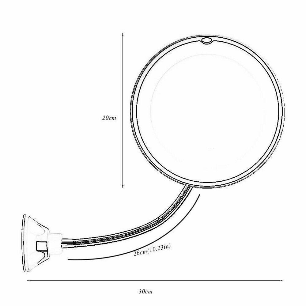 10X LED Magnifying Makeup Mirror 360° Rotation Tristar Online