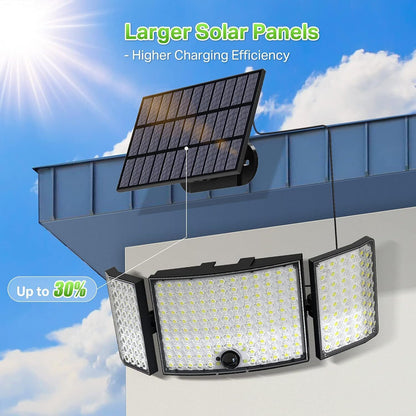 234 LED Solar Motion Sensor Light 5500K Cool Black Outdoor Security Flood Lamp Tristar Online