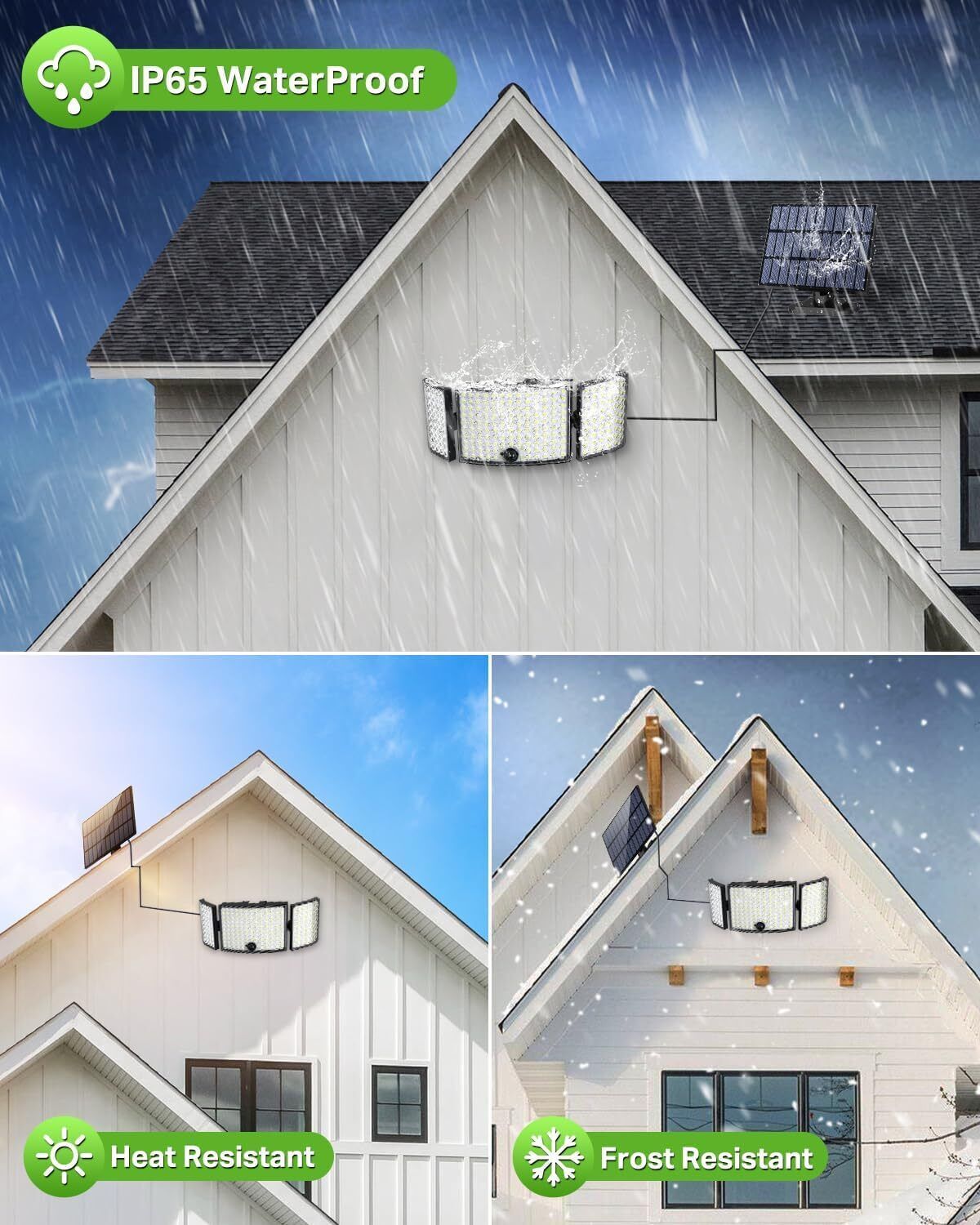 234 LED Solar Motion Sensor Light 5500K Cool Black Outdoor Security Flood Lamp Tristar Online