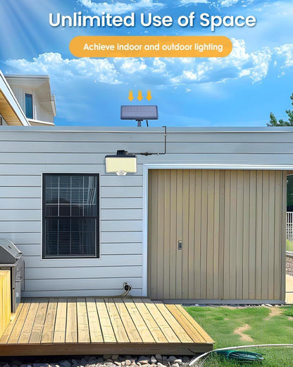 294 LED Solar Light Motion Sensor 6500K Black Outdoor Security Wall Flood Lamp Tristar Online