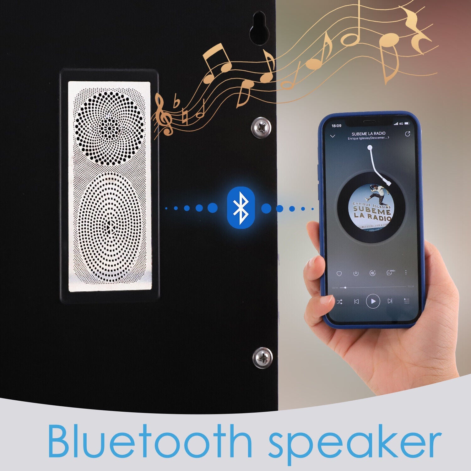 Crystal Vanity Mirror 80CM LED Bluetooth Magnifying Tristar Online