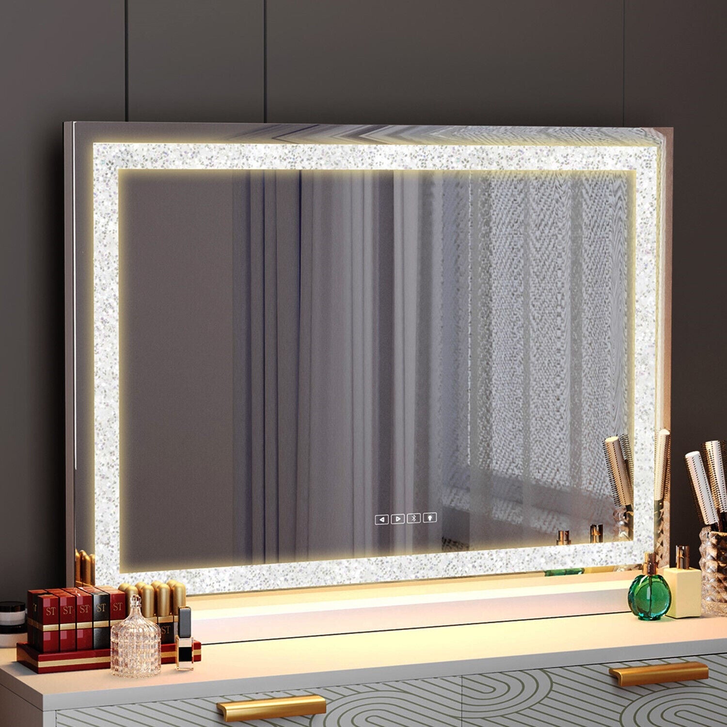 LED Makeup Mirror Bluetooth Touch Sensor Hollywood Vanity Tristar Online