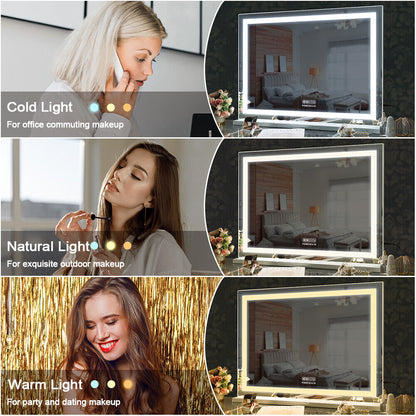 LED Makeup Mirror Bluetooth Touch Sensor Hollywood Vanity Tristar Online