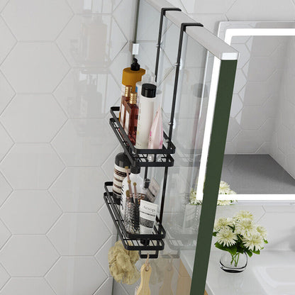 Black Aluminium Shower Caddy 74cm Hanging Storage Rack 35cm Tristar Online