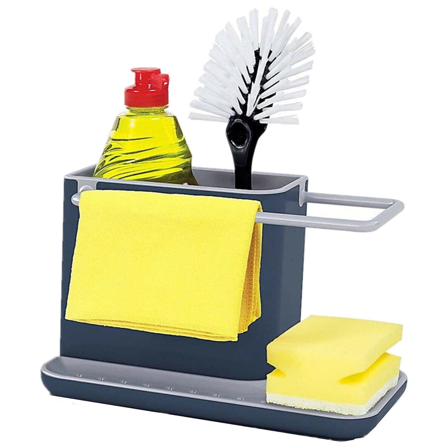 21cm Kitchen Sink Caddy Suction Sponge Soap Holder Organizer 13cm Tristar Online