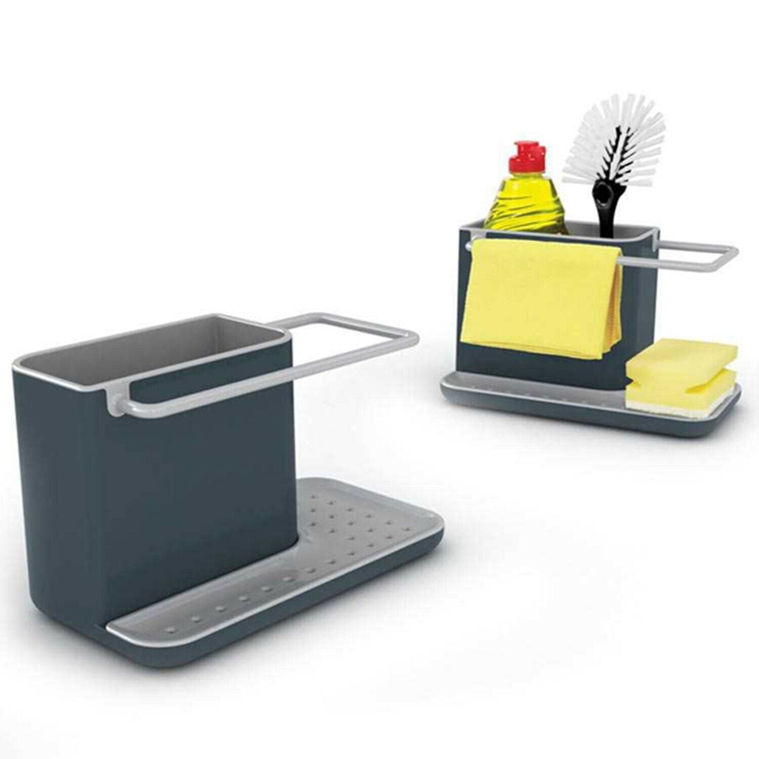 21cm Kitchen Sink Caddy Suction Sponge Soap Holder Organizer 13cm Tristar Online