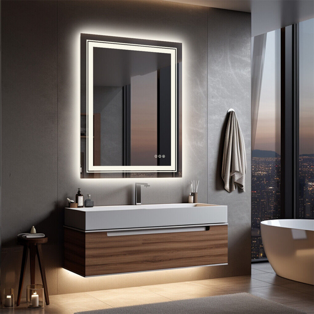 1400x700mm LED Bathroom Mirror RGB Anti-fog Aluminum Tristar Online