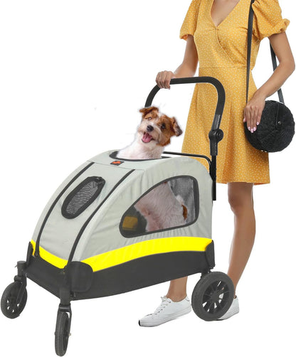 Dog Stroller Large Foldable Pet Travel Cart Tristar Online