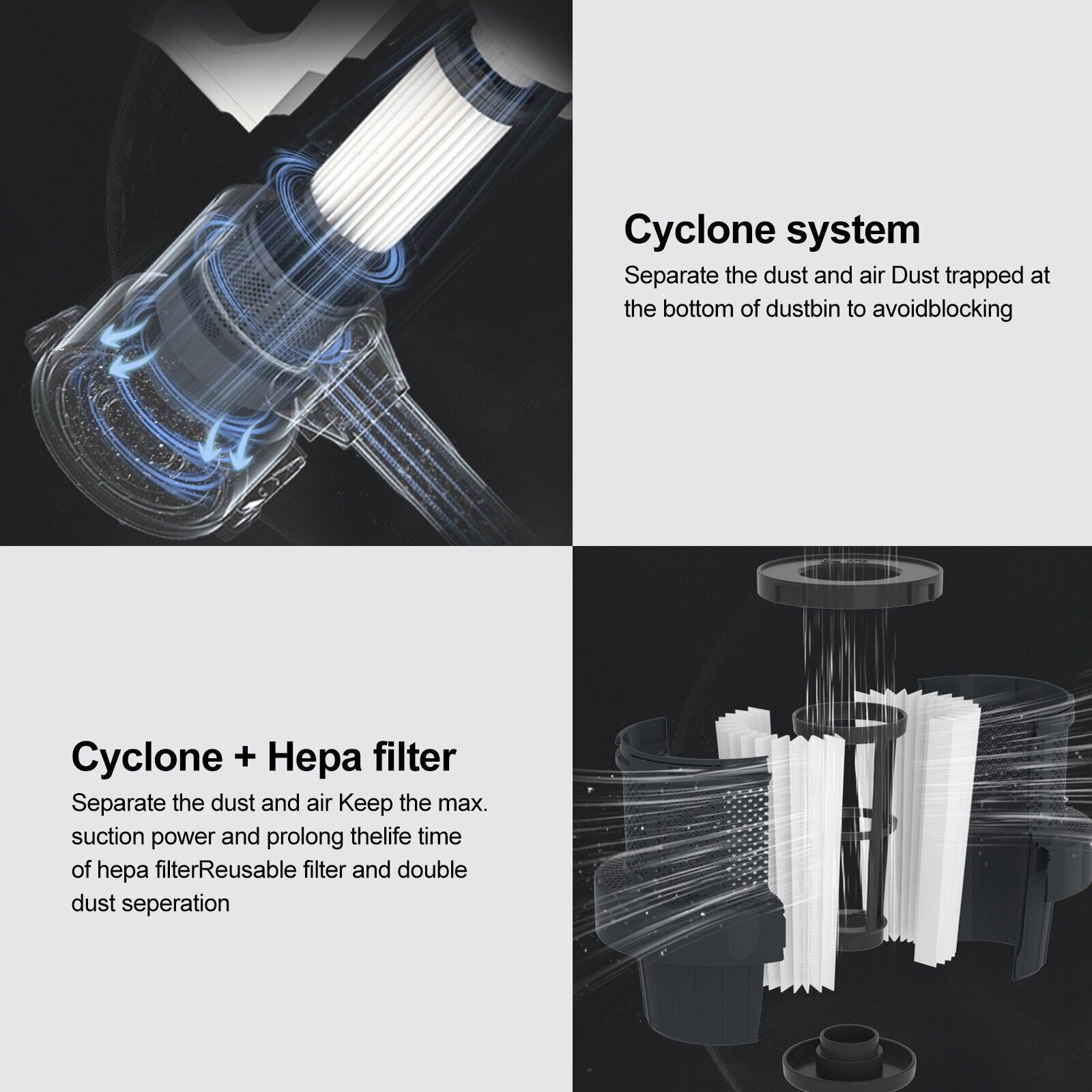 V8 150W Handheld Stick Vacuum Cleaner 40 Min Runtime LED Tristar Online