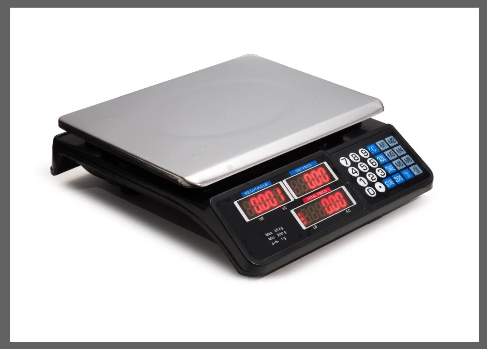 Digital Kitchen Scale 40kg 1g Increment Electronic Black Tristar Online