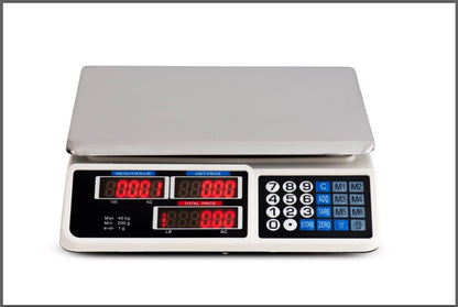 Digital Kitchen Scale Electronic 40KG 1g Increment White Tristar Online