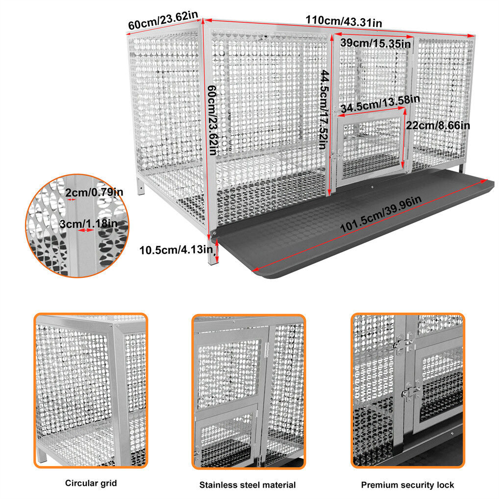 Stainless Steel Chicken Coop XL House/Coop Tristar Online