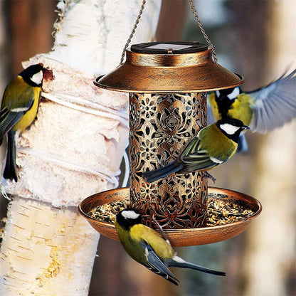 Solar Bird Seed Feeder Hanging Outdoor Garden Tristar Online