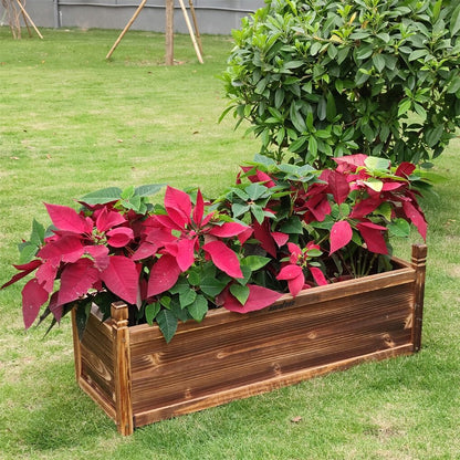 Medium Raised Garden Bed 60x30x33cm Wooden Planter Box Tristar Online