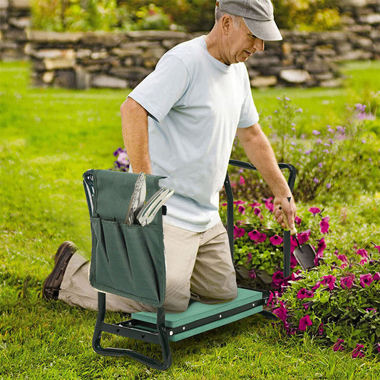 XXL Garden Kneeler Seat Stool with Pocket, 150kg Load Tristar Online