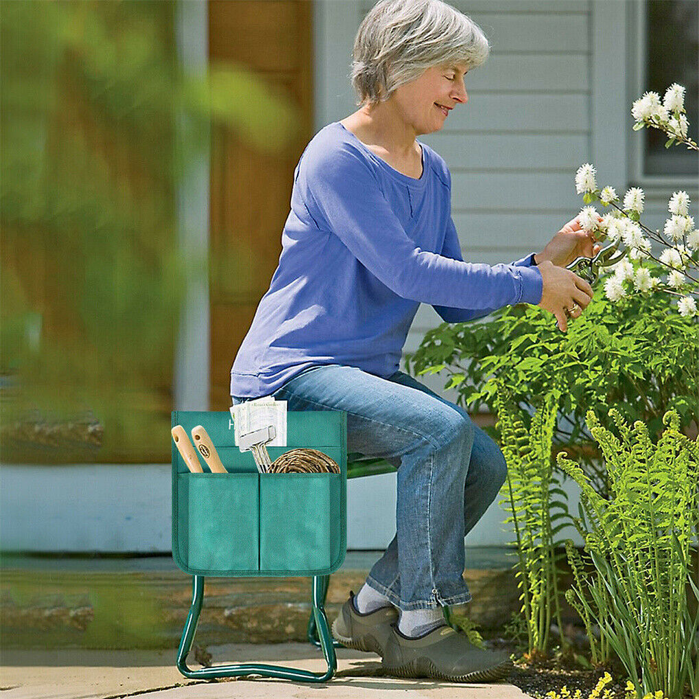 XXL Garden Kneeler Seat Stool with Pocket, 150kg Load Tristar Online